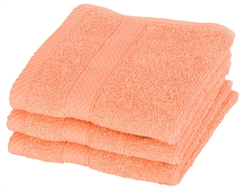 Face cloth - 30x30 cm - Diamond - Orange - 100% Cotton - Soft face cloths from Egeria