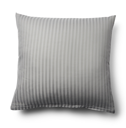 Pillowcase 60x63 cm - Jacquard weave - Grey - 100% Cotton satin