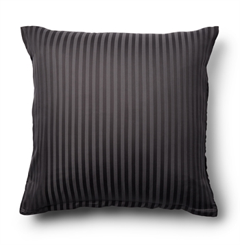 Pillowcase 60x63 cm - 100% cotton satin - Dark grey solid colour pillowcase - Borg Living