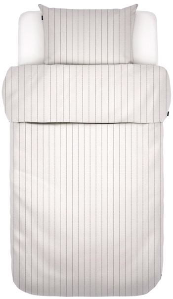 White Bedding 140x220 cm - Jora White - Striped Bedding - 100% Cotton Satin - Marc O\'Polo