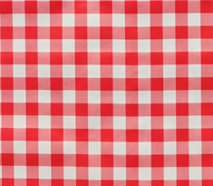 Oilcloth - Red chequered - 140 cm wide - Sold by the metre