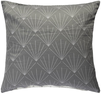 Pillowcase 60x63 cm - Waves grey - Pillowcase in 100% Cotton