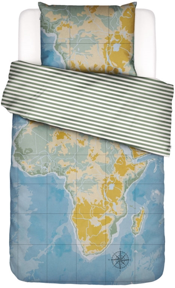 Bedding 140x200cm - Africa bed set - 2-in-1 design - Bed linen made from 100% cotton.