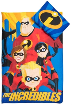 Children's bedding - 140x200 cm - The Incredibles - Duvet cover with 2-in-1 design - 100% cotton bed set