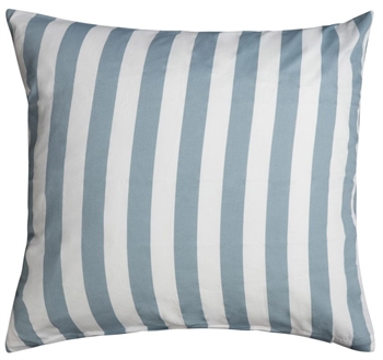 Pillowcase 50x70 cm - Nordic Stripe Dusty Blue - Blue and White - 100% Cotton Satin