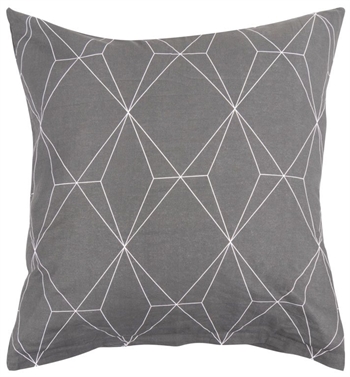 Pillowcase 60x63 cm - Graphic grey - Pillowcase 100% Cotton