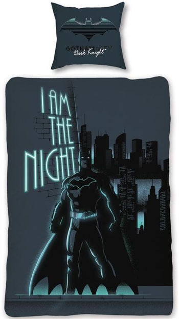 Batman bedding - 140x200 cm - Glow-in-the-dark bedding - 2-in-1 design - Duvet cover 100% cotton