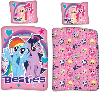 Junior bedding 100x140 cm - My Little Pony Besties - 2-in-1 design - 100% cotton