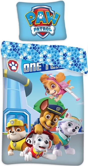 Paw Patrol bedding set - 140x200 cm - Glow-in-the-dark design - 100% cotton