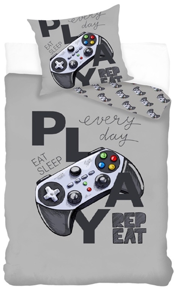 PlayStation bedding - 140x200 cm - PlayStation controller - Duvet cover with 2-in-1 design - Bedding set in 100% cotton