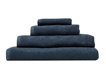 Towel - 50x90 cm - Dark blue - 100% Organic cotton - Terry towel from Høie