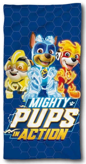 Paw Patrol towel - Mighty Pups Action - 70x140 cm - 100% Cotton - Bath towel