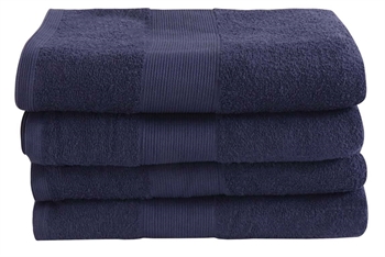 Bath towel - 70x140 cm - Dark blue - 100% cotton - Terry towel from By Borg