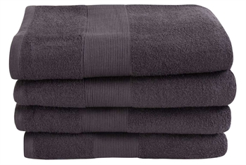 Bath towel - 70x140 cm - Anthracite - 100% Cotton - Terry towel from By Borg