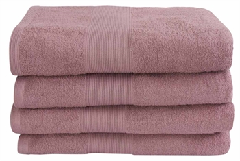 Bath towel - 70x140 cm - Dusty rose - 100% cotton - Terry towel from By Borg