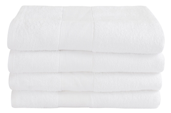 Bath towel - 70x140 cm - White - 100% Cotton - Terry towel from By Borg