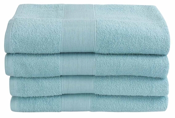 Bath towel - 70x140 cm - Blue - 100% Cotton - Terry towel from By Borg