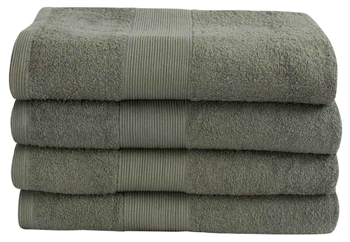 Bath towel - 70x140 cm - Dusty green  - 100% cotton - Terry towel from By Borg