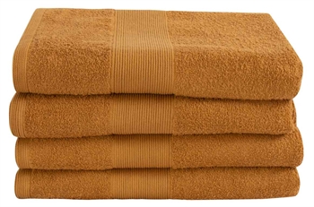 Bath towel - 70x140 cm - Curry - 100% Cotton - Terry towel from By Borg