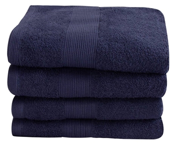 Towel - 50x100 cm - Dark blue - 100% Cotton - Terry towel from By Borg