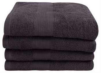 Towel - 50x100 cm - Anthracite - 100% Cotton - Terry towel from By Borg