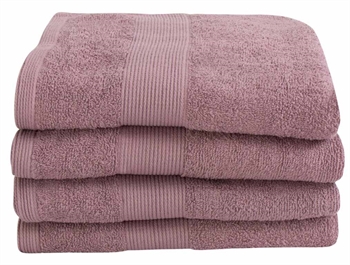 Towel - 50x100 cm - Dusty rose - 100% Cotton - Terry towel from By Borg