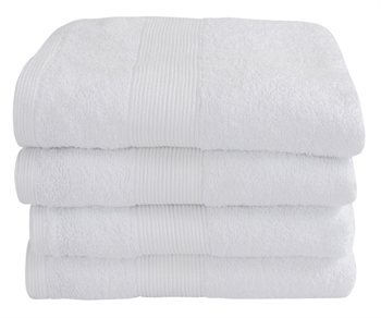 Towel - 50x100 cm - White - 100% Cotton - Terry towel from By Borg