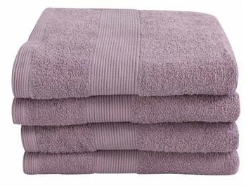 Towel - 50x100 cm - Lavender - 100% Cotton - Terry towel from By Borg