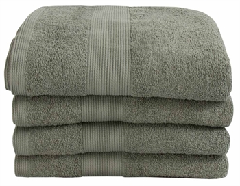 Towel - 50x100 cm - Dusty green - 100% Cotton - Terry towel from By Borg