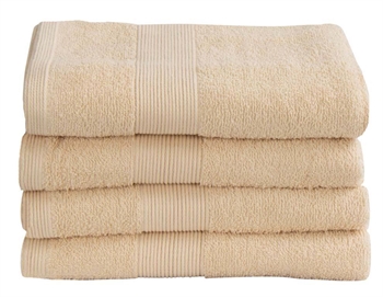 Towel - 50x100 cm - Cream - 100% Cotton - Terry towel from By Borg