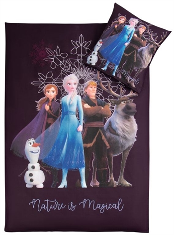 Frozen bedding - 140x200 cm - Anna and Elsa - Nature is Magical - 100% cotton bedding set