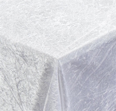 Velour tablecloth - White - 3 metres - Crushed velvet - Pack of 3 metres