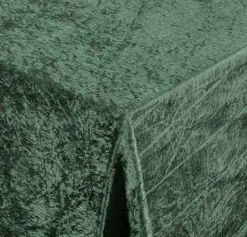 Velour tablecloth - Green - 3 metres - Crushed velvet - Pack of 3 metres