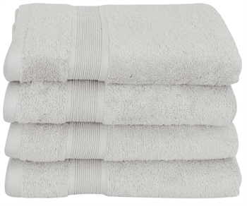 Bamboo Towel - 50x100 cm - Light Grey - Bamboo/cotton - Terry towel from Excellent by Borg