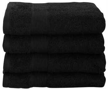 Bamboo Towel - 50x100 cm - Black - Bamboo/cotton - Terry towel from Excellent By Borg