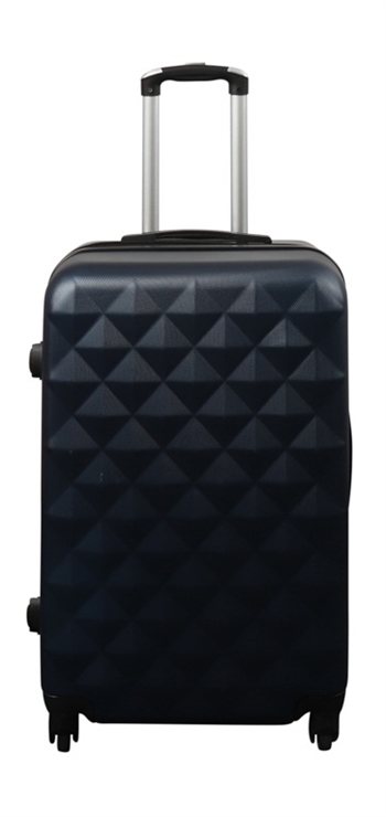 Suitcase - Hard-shell suitcase - Size Medium - Diamond dark blue - Stylish travel suitcase