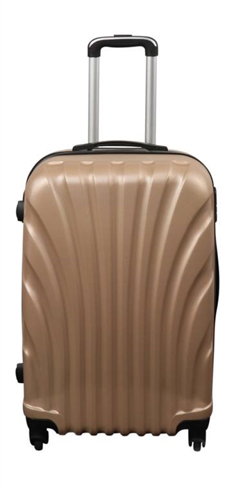 Suitcase - Hard-shell suitcase - Size Medium - Gold shell - Exclusive travel suitcase