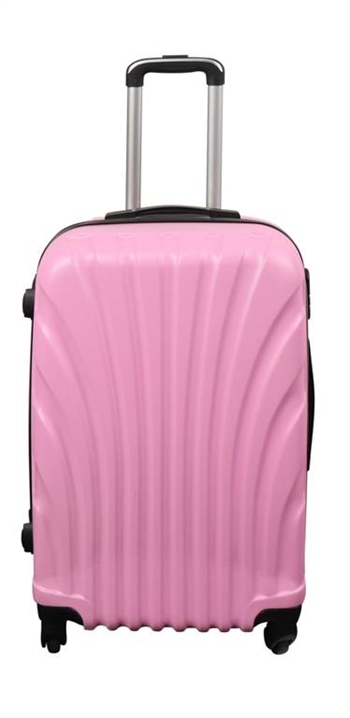 Suitcase - Hard-shell suitcase - Size Medium - Pink clam - Exclusive travel suitcase