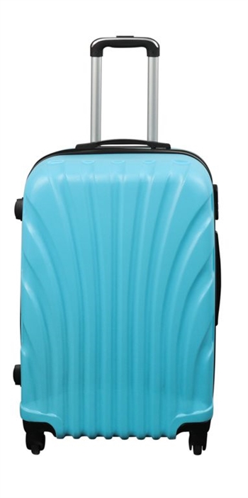 Suitcase - Hard-shell suitcase - Size Medium - Light blue clam - Exclusive travel suitcase