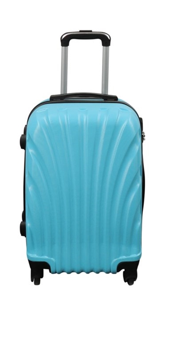 Cabin suitcase - Hard-shell lightweight suitcase - Size small - Light blue mussel 