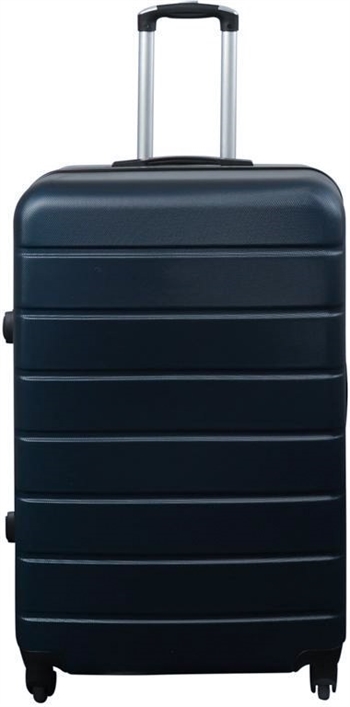 Large suitcase - Dark blue - Hard-shell suitcase - Size Large - Lightweight suitcase with 4 wheels 