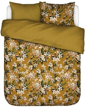 Double duvet cover 200x200 cm - Verano ochre - Reversible double duvet cover - 100% cotton satin - Essenza bedding