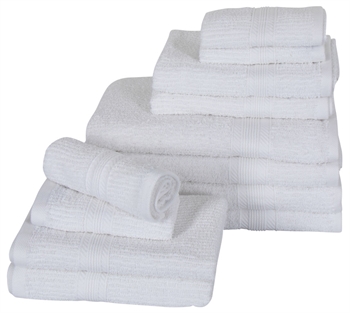 Towel pack - 12 pcs. - White - 100% Cotton - Borg Living