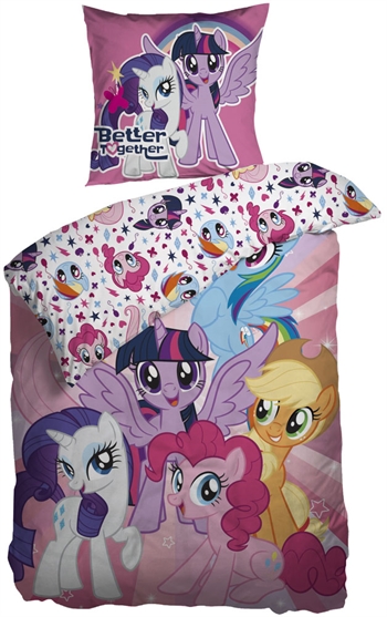 Organic My Little Pony bedding 140x200 cm - Children\'s bedding - Reversible bedding set in 100% organic cotton