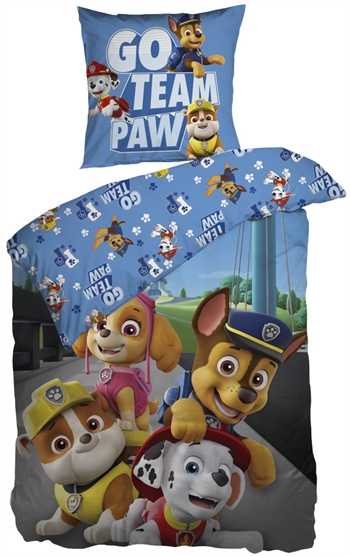 Organic Paw Patrol bedding 140x200 cm - Children\'s bedding - Reversible bed set in 100% organic cotton