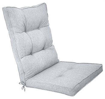 Exclusive garden cushion for position chair - With high back - 7 cm thick - Extra soft cushion - Grey garden cushion