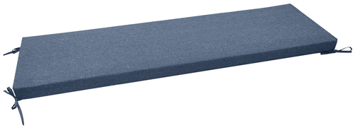 Cushion for garden bench 7 cm thick - 148x45 cm - Dark blue garden cushion for bench - Nordstrand Home