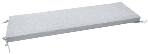 Cushion for garden bench 7 cm thick - 148x45 cm - Grey garden cushion for bench - Nordstrand Home