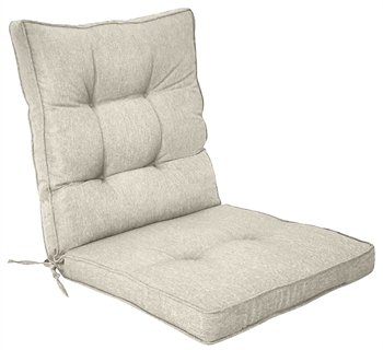 Exclusive garden cushion for reclining chair - 7 cm thick - Extra soft cushion - Beige garden cushion