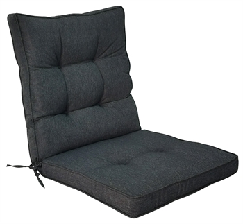 Exclusive garden cushion for reclining chair - 7 cm thick - Extra soft cushion - Anthracite grey garden cushion